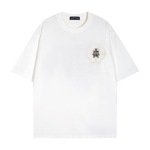 Chrome Heart T Shirts Crowe T-Shirt Summer Short Sleeve Street Hip Hop