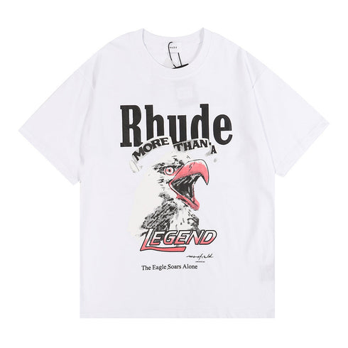 Rhude T-shirt Micro Eagle Letter Print Short Sleeve T-shirt