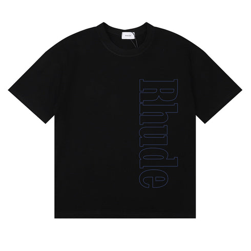 Rhude T-shirt Micro Label Letter Skull Print Short Sleeve T-shirt