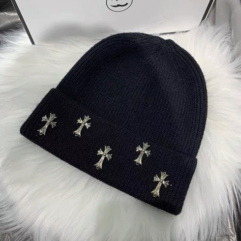 Chrome Heart Beanie Knitted Hat Autumn Winter
