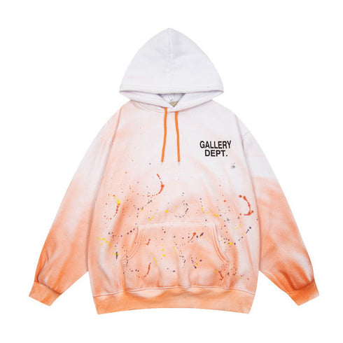 Gallery Dept Hoodie hand-painted paint point gradual change tie-dye hooded sweater