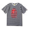 Bathing Ape T-Shirt Striped Ape Head Letter Print Short-Sleeve T-shirt