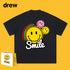 Drew T-shirts Short Sleeve T-shirt Smiley Face Letter Print