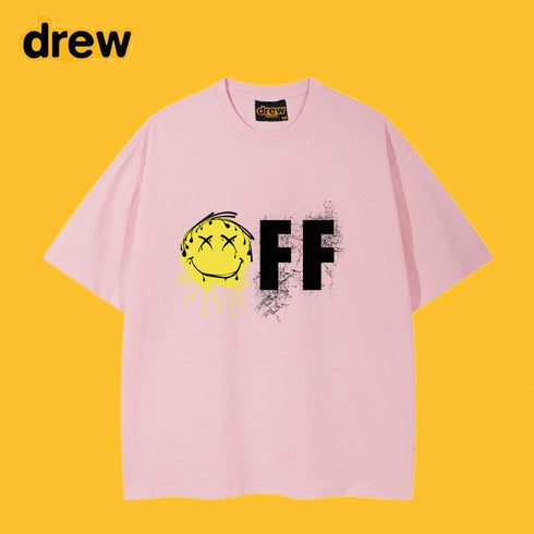 Drew T-shirts Short-Sleeved T-shirt Smiley Face