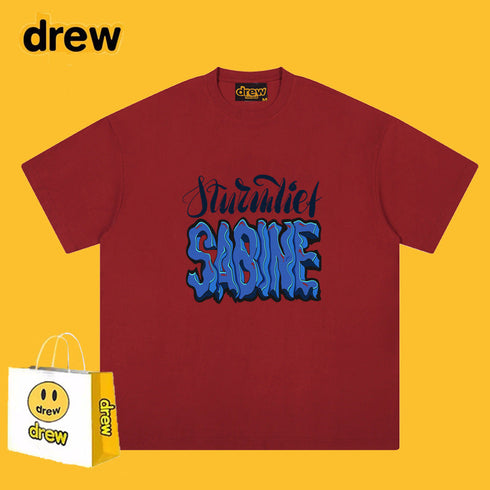 Drew T-shirts Smiley Letter Printed T-shirt