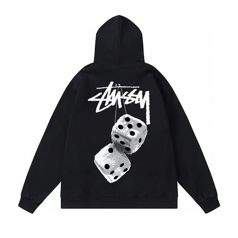 Stussy Hoodie Fall/Winter Fleece Hooded Sweater