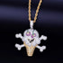 Micro BBC Ice Cream-Inspired Pendant Necklace Rapper Chain