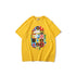 Bathing Ape T-Shirt Printed Round Neck Casual Short Sleeve Multi-Color Blocks Ape Head T-shirt