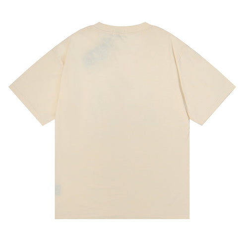 Rhude T-shirt Art Abstract Design Printed Short Sleeve T-shirt