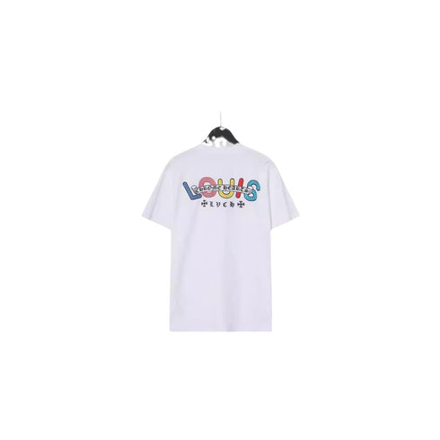 Chrome Heart T Shirts Croix Cross Color Leather Printed Short Sleeve T-Shirt