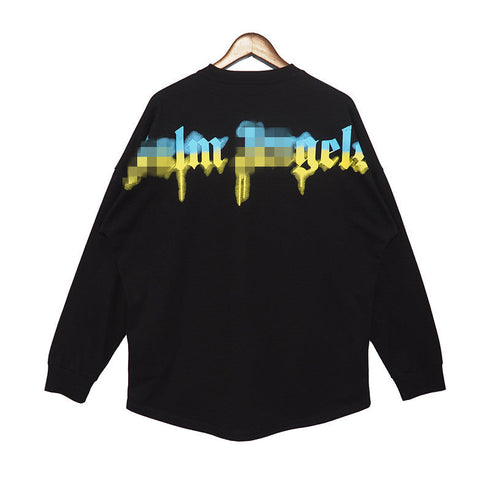 Palm Angle Sweatshirt Palm Angels Graffiti Letter Long Sleeve T-shirt Men and Women High Street Couple