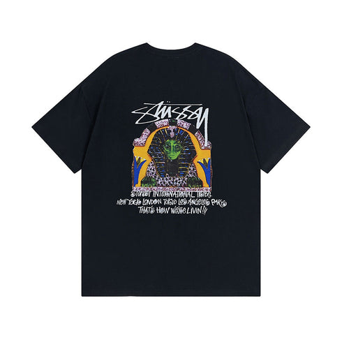 Stussy T-Shirts Casual Loose Couple T-Shirts