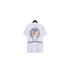 Chrome Heart T Shirts Crowe Scroll Heart Color Cross Print Crew Neck Short Sleeve