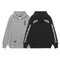 Chrome Heart Hoodie Chrome Heart Sanskrit embroidered hooded sweater cardigan
