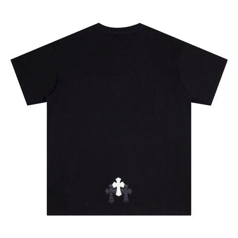 Chrome Heart T Shirts Croix Printed Short Sleeve T-Shirt Loose