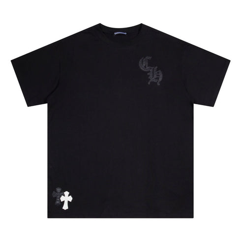 Chrome Heart T Shirts Croix Printed Short Sleeve T-Shirt Loose
