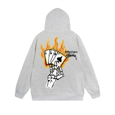 Stussy Hoodie Zip Cardigan Hooded Sweater