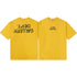 Gallery Dept T-Shirt Hand Painted Ink Splashing Alphabet Washed Retro Short Sleeve T-Shirt