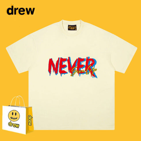 Drew T-shirts Printed Smiley T-shirt Loose