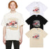Rhude T-shirt Micro Label Letter F1 Racing Printed Short Sleeve T-shirt Loose Half Sleeve Shirt