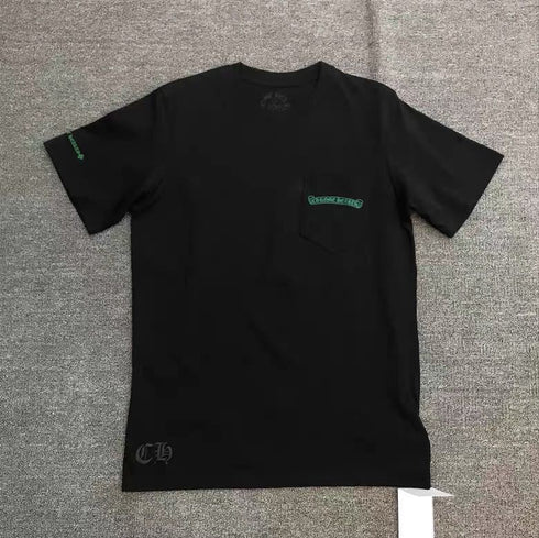 Chrome Heart T Shirts CH Horseshoe Croix Cross Sanskrit Casual Short Sleeve T-Shirt