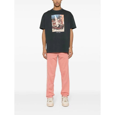 Palm Angels T-shirt Dice and Snake Print Short Sleeve T-shirt
