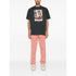 Palm Angels T-shirt Dice and Snake Print Short Sleeve T-shirt