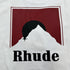 Rhude T-shirt Letter Snow Mountain Sunset Pattern Short Sleeve T-shirt