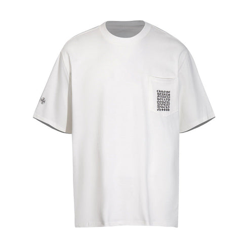 Chrome Heart T Shirts T-shirt logo print cotton round neck short sleeve