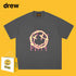 Drew T-shirts Flame Smiley Face Short Sleeve Print
