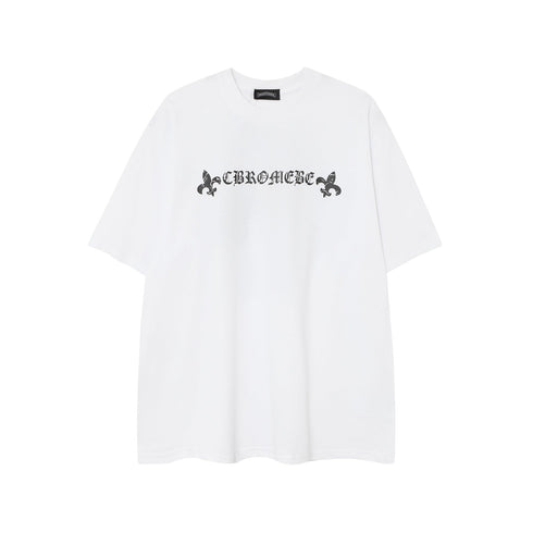 Chrome Heart T Shirts Horseshoe Cross Old Retro Fashion Men's and Women's Short Sleeve T-Shirt