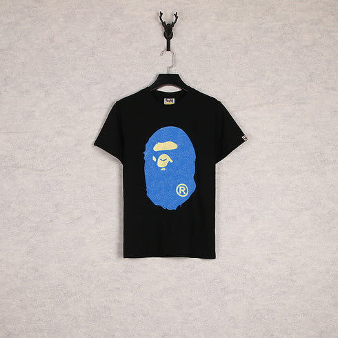 Bathing Ape T-Shirt Summer Cartoon Print Casual Large Size Loose Men's and Women's round Neck Short Sleeve T-shirt