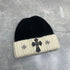 Chrome Heart Beanie Cross Knitted Hat Warm Couple Cold Hat Windproof Ear Protectors