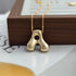 VVS Jewelry™ Chubby Bubble Initial Letter Necklace