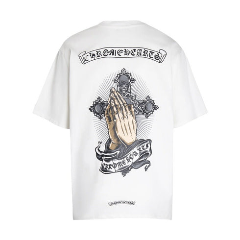 Chrome Heart T Shirts T-Shirt Loose Cross Print