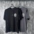 Chrome Heart T Shirts Cross Leather Print Short Sleeve T-Shirt Loose
