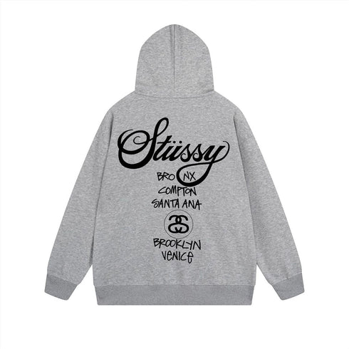 Stussy Hoodie Zip Cardigan Hooded Sweater