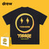 Drew T-shirts Lightning Smiley Print
