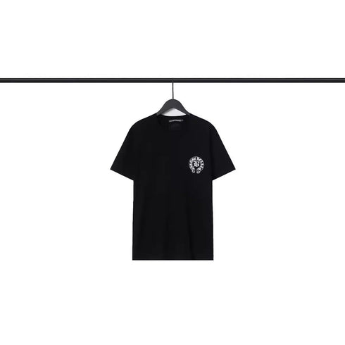 Chrome Heart T Shirts Sanskrit Cross Print Loose Short Sleeve T-Shirt