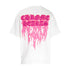 Chrome Heart T Shirts Croix Flame Sanskrit Embroidery Printed T-Shirt Fashion Short Sleeve