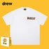 Drew T-shirts Short Sleeve Letter Cotton T-shirt Loose