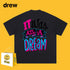 Drew T-shirts Smiley Face Printing Couple High Street