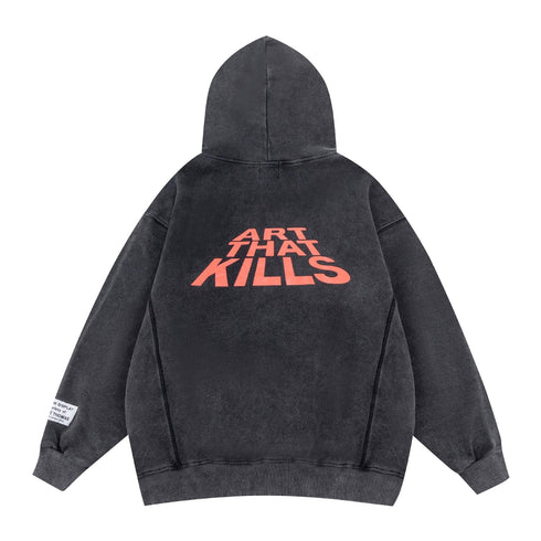 Gallery Dept Hoodie Loose Casual Distressed Hoodie