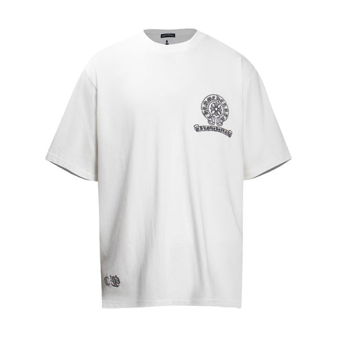 Chrome Heart T Shirts Cross Color Printed Short Sleeve T-Shirt
