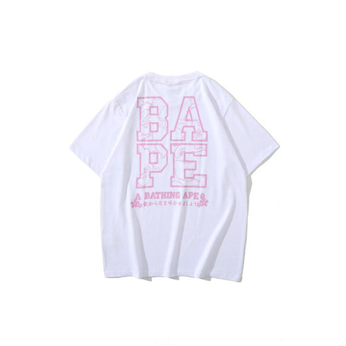 Bathing Ape T-Shirt Spring and Summer Short Sleeve Mount Fuji Printed Fashion Casual T-shirt