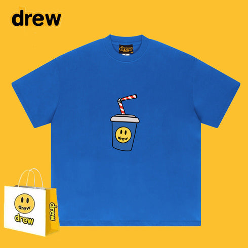 Drew T-shirts Short Sleeve Cola Loose Men