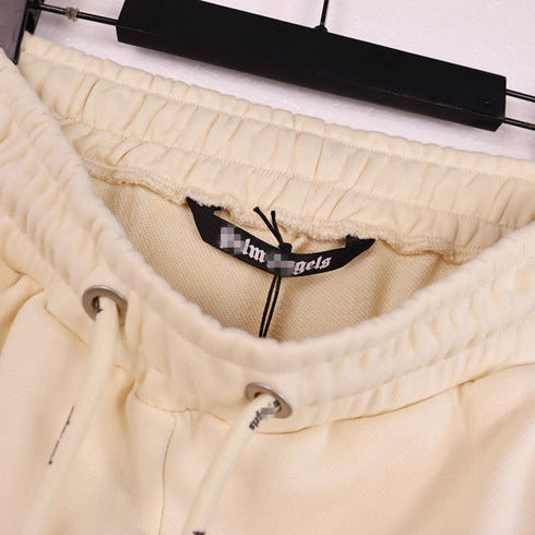 Palm Angle Pants Palm Angels Flame Letter Logo Casual Trousers for Men and Women