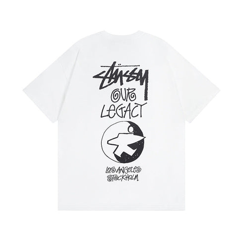 Stussy T-Shirts Casual Loose Couple T-Shirts