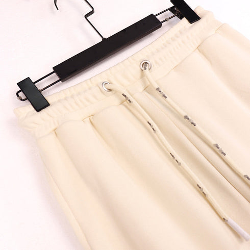 Palm Angle Pants Palm Angels Flame Letter Logo Casual Trousers for Men and Women