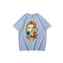 Bathing Ape T-Shirt Printed Round Neck Casual Short Sleeve Multi-Color Blocks Ape Head T-shirt
